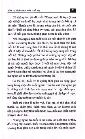 giá trị đích thực của tuổi trẻ