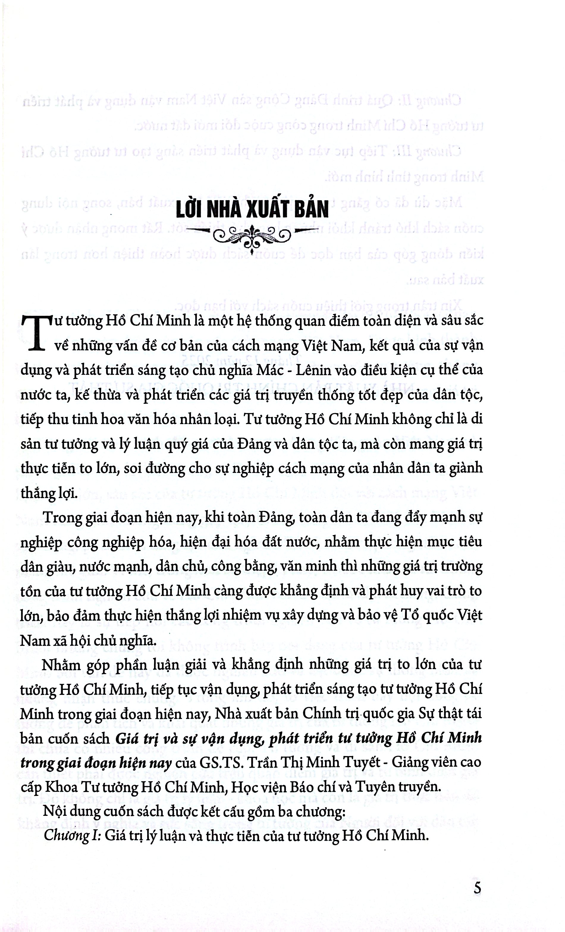 Giá Trị Và Sự Vận Dụng, Phát Triển Tư Tưởng Hồ Chí Minh Trong Giai Đoạn Hiện Nay