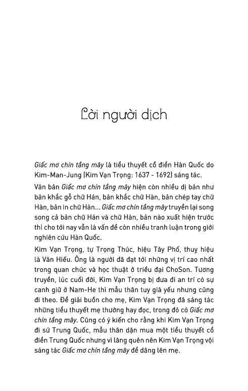 giấc mơ chín tầng mây