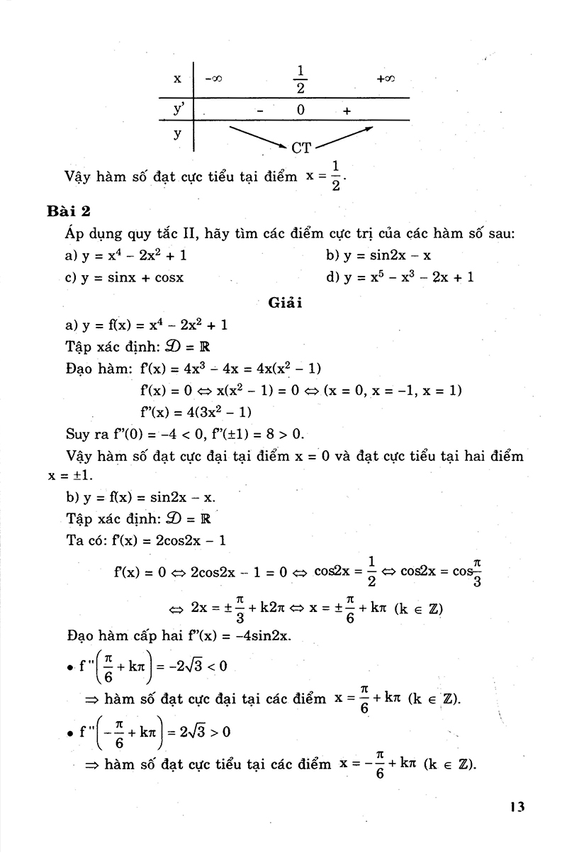 giải bài tập đại số - giải tích 12