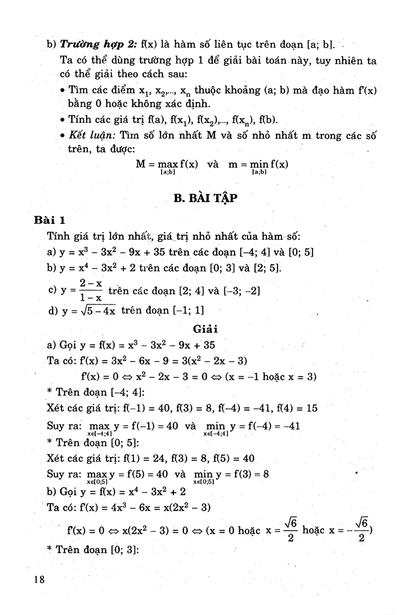giải bài tập đại số - giải tích 12