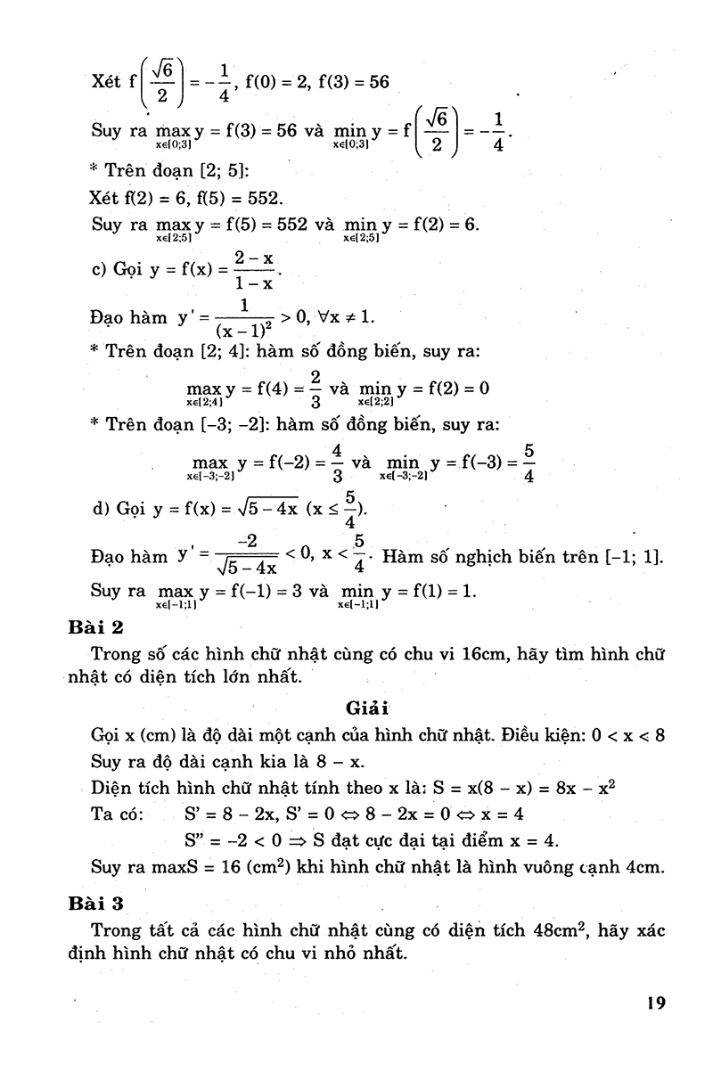 giải bài tập đại số - giải tích 12