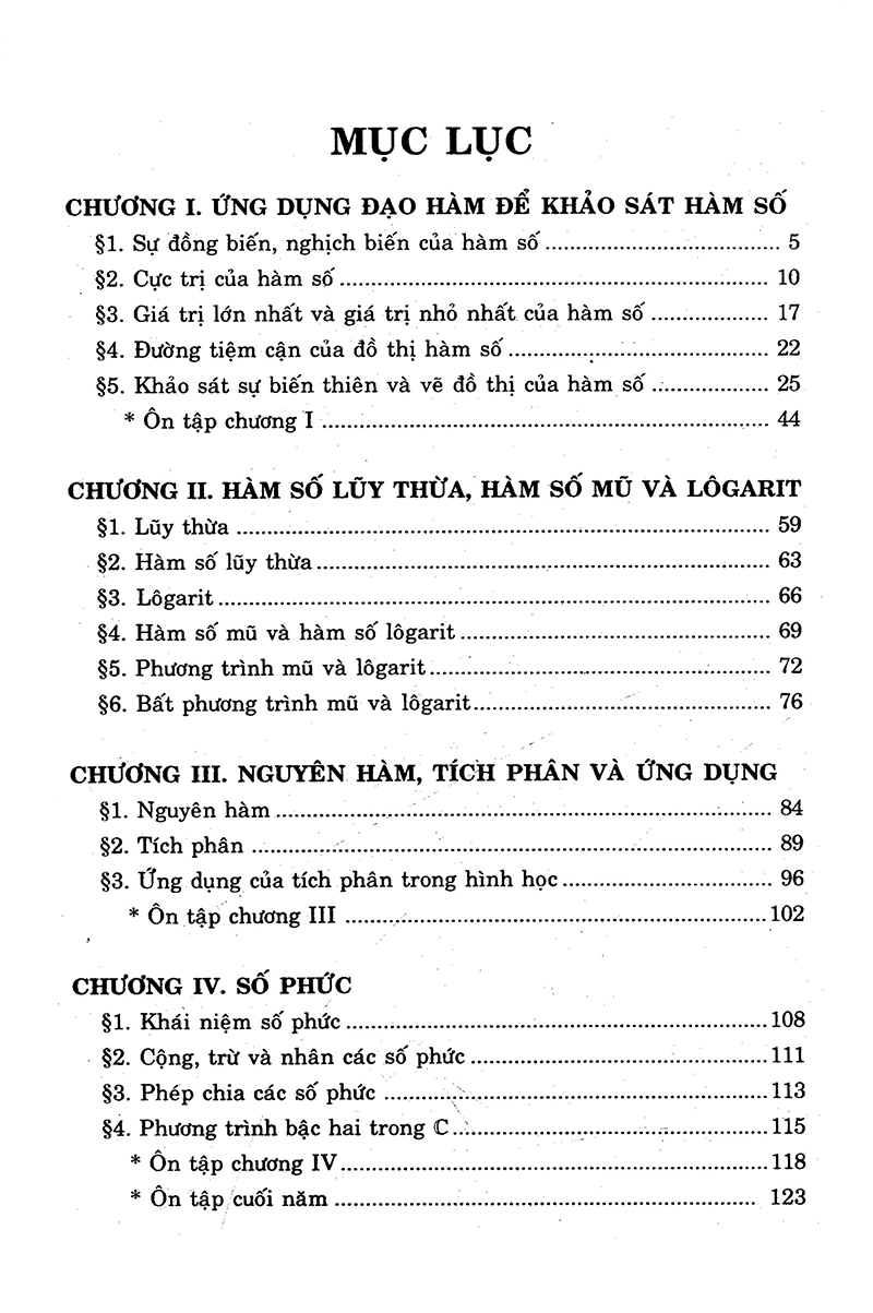 giải bài tập đại số - giải tích 12