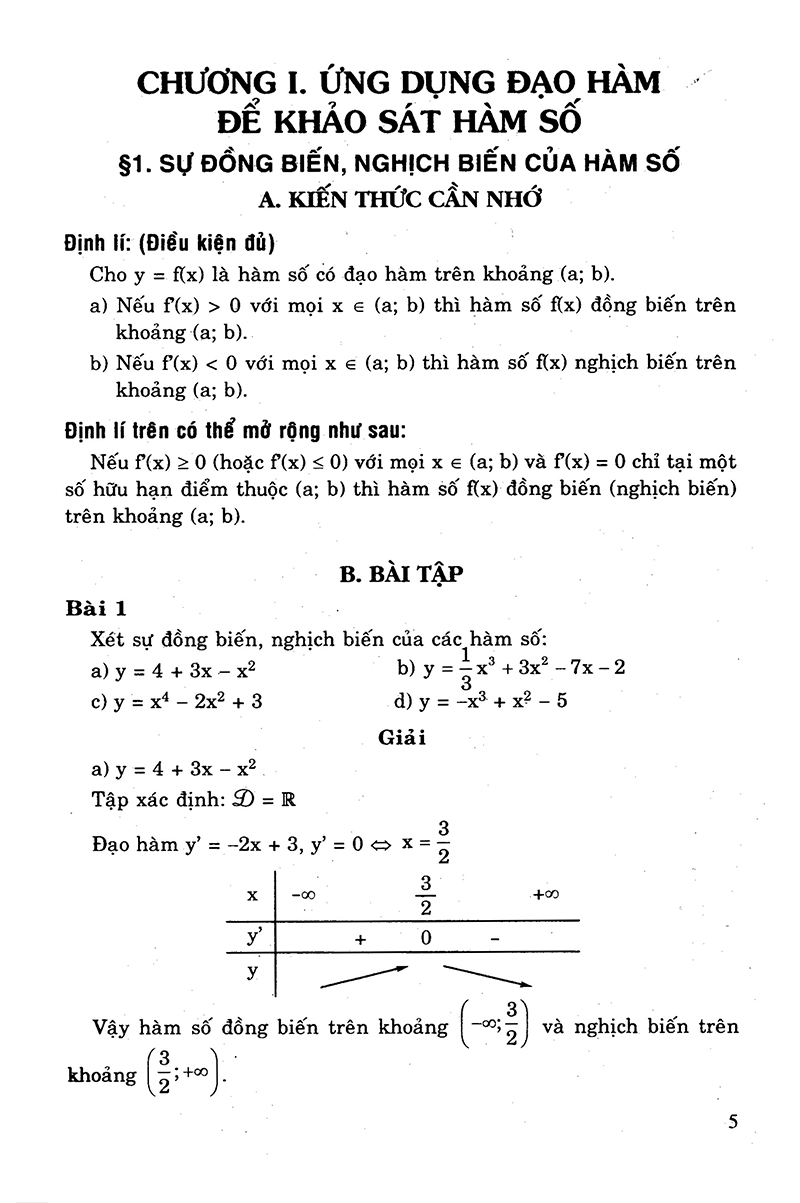 giải bài tập đại số - giải tích 12