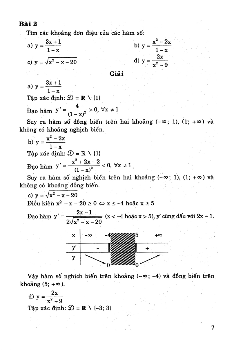giải bài tập đại số - giải tích 12