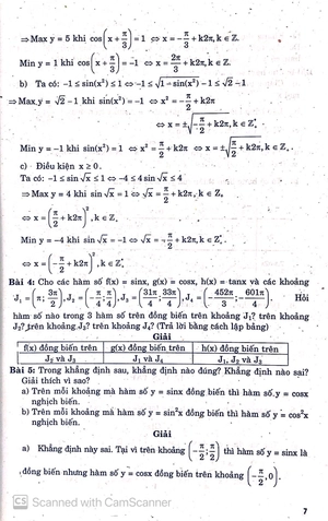 giải bài tập đại số và giải tích lớp 11 (chương trình nâng cao)