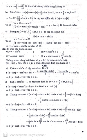 giải bài tập đại số và giải tích lớp 11 (chương trình nâng cao)