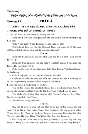 giải bài tập địa lí lớp 8