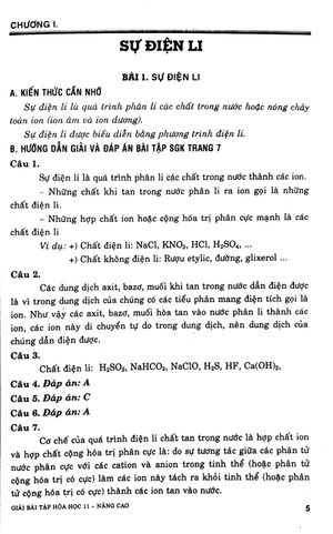 giải bài tập hóa học lớp 11 (nâng cao)
