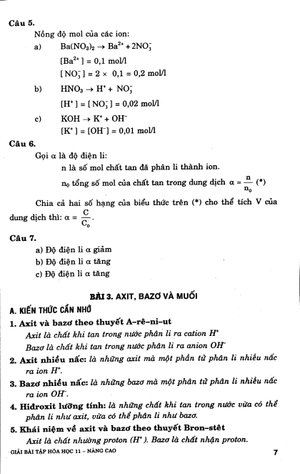 giải bài tập hóa học lớp 11 (nâng cao)