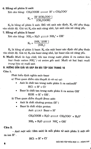 giải bài tập hóa học lớp 11 (nâng cao)