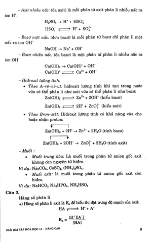 giải bài tập hóa học lớp 11 (nâng cao)