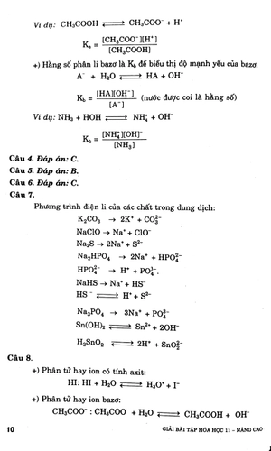giải bài tập hóa học lớp 11 (nâng cao)