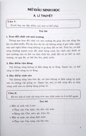 giải bài tập sinh học 6