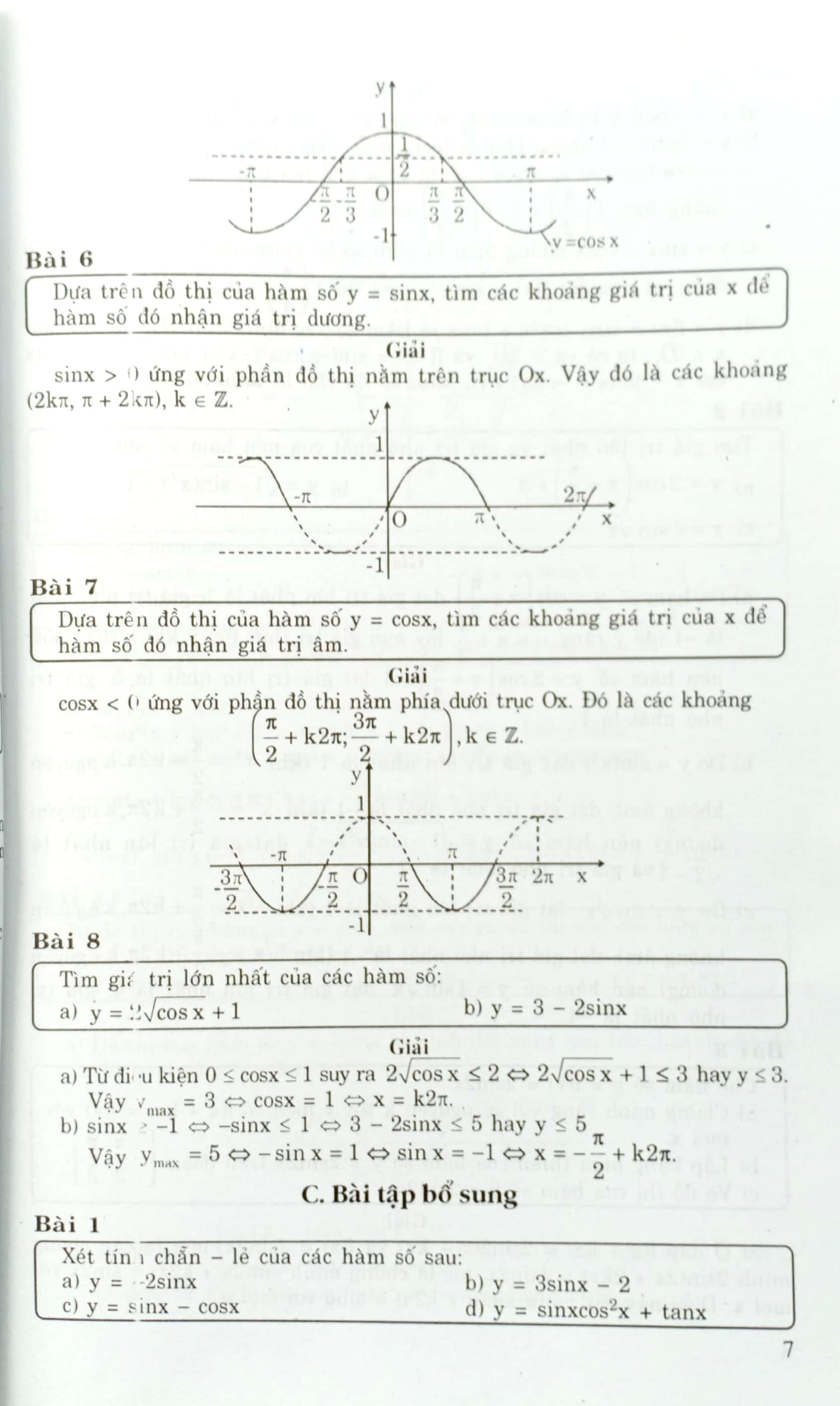 giải bài tập toán 11 - đại số giải tích