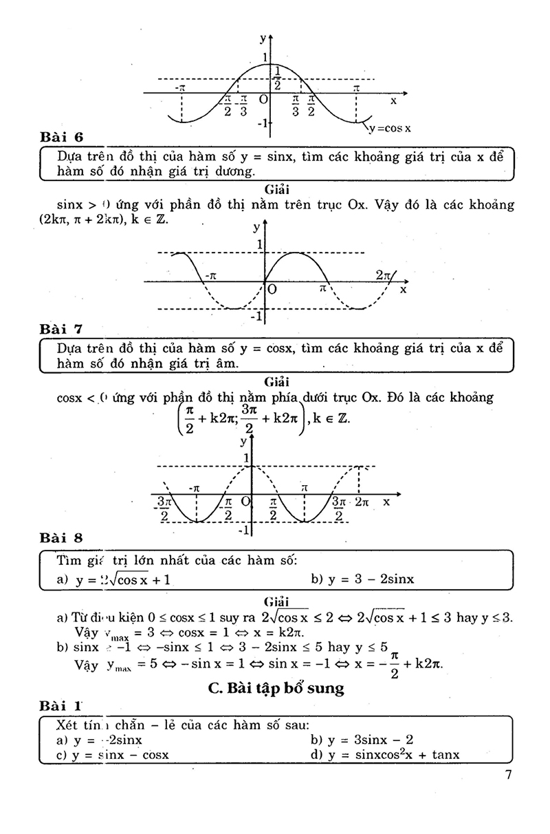 giải bài tập toán đại số - giải tích 11