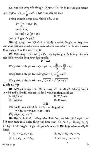 giải bài tập vật lí 12 nâng cao