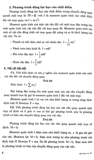 giải bài tập vật lí 12 nâng cao