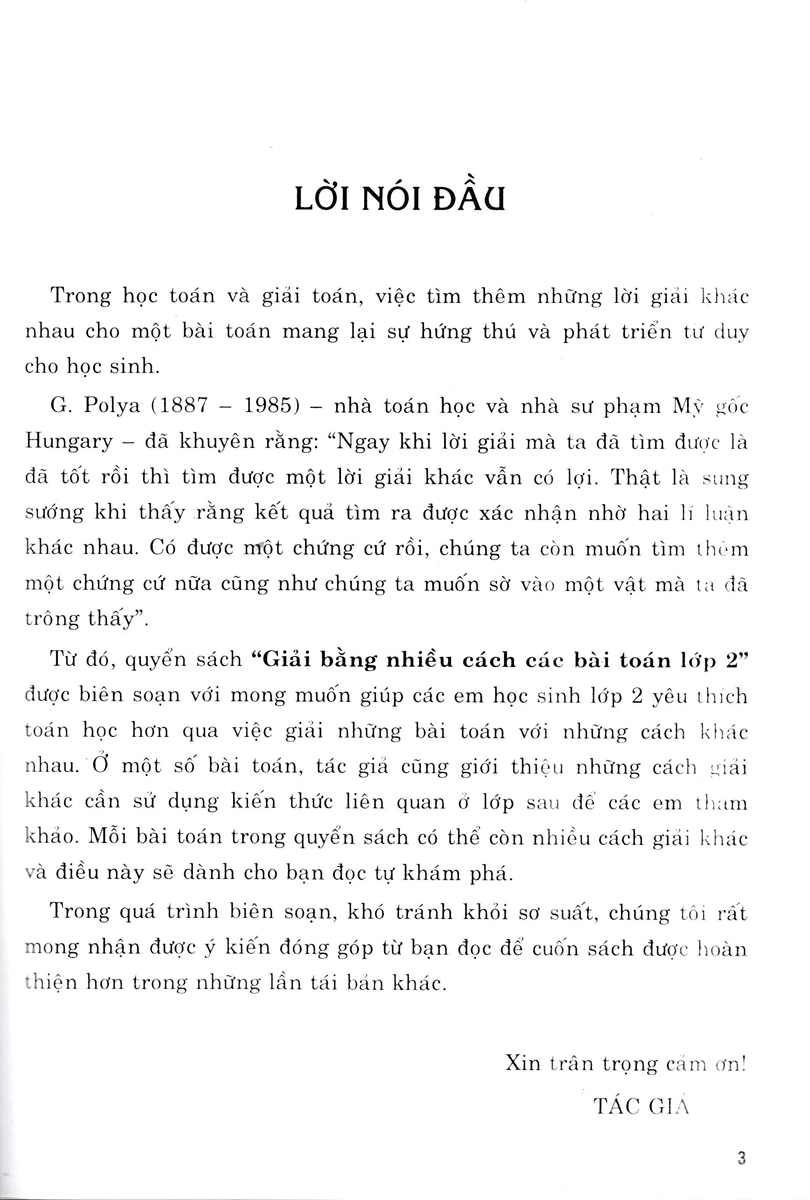 giải bằng nhiều cách các bài toán lớp 2