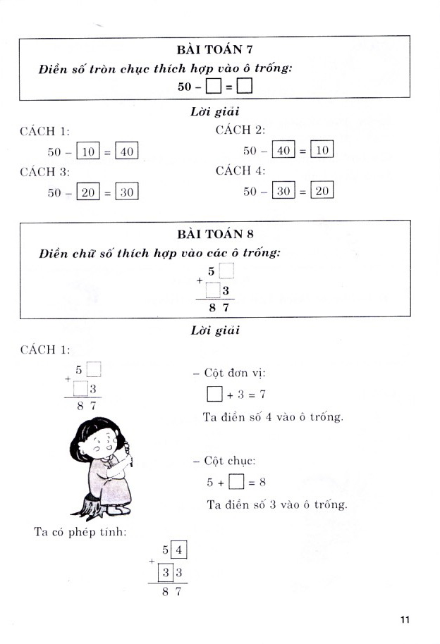 giải bằng nhiều cách các bài toán lớp 2