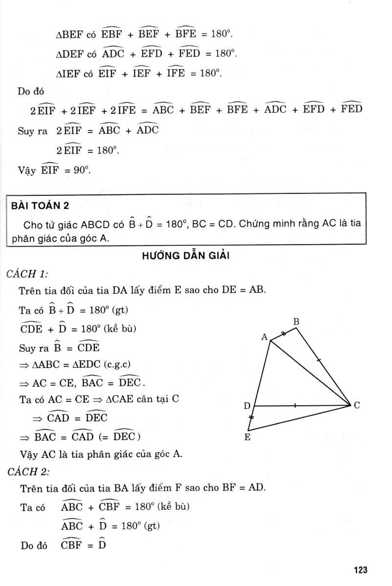 giải bằng nhiều cách các bài toán lớp 8 (biên soạn theo chương trình giáo dục phổ thông mới)