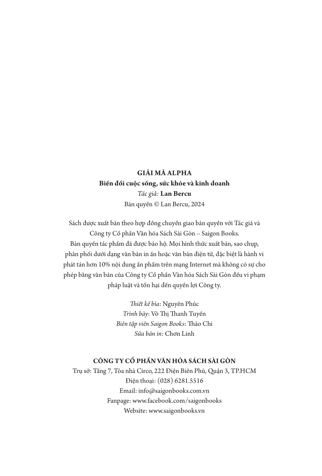 giải mã alpha - biến đổi cuộc sống, sức khỏe và kinh doanh