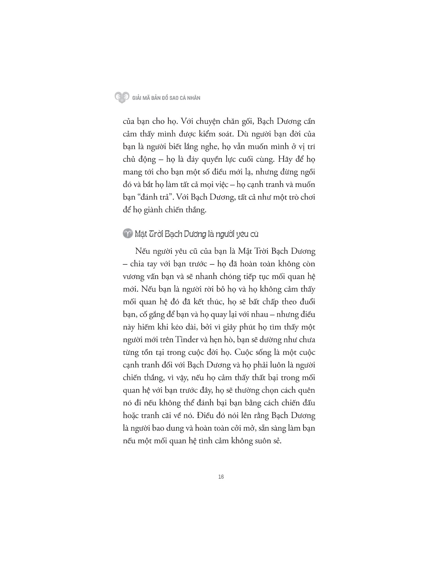 giải mã bản đồ sao cá nhân