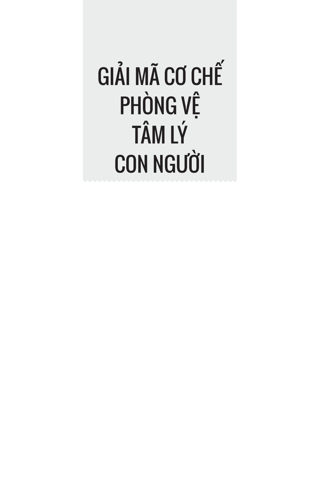 giải mã cơ chế phòng vệ tâm lý con người