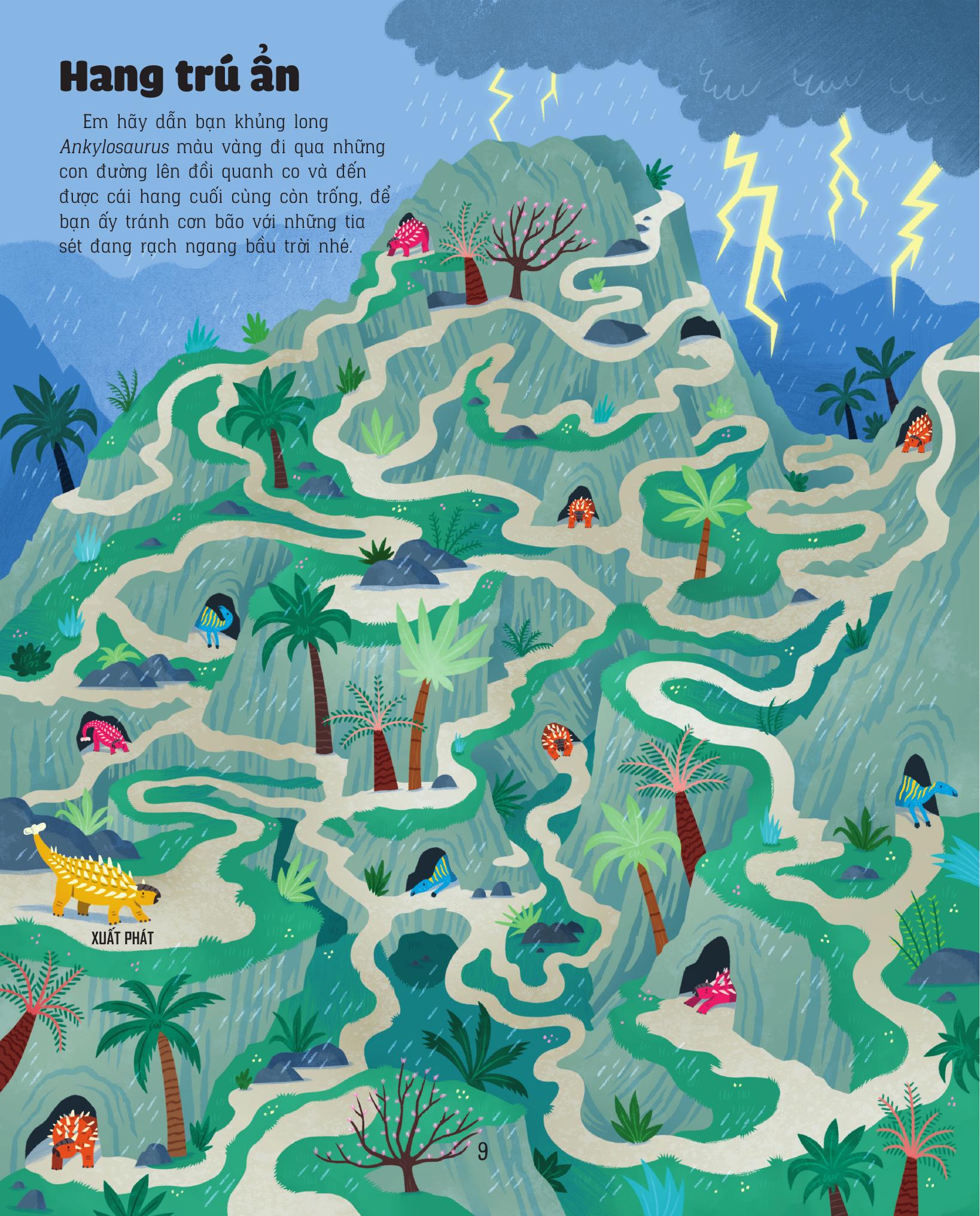 giải mã mê cung - phát triển iq - khủng long