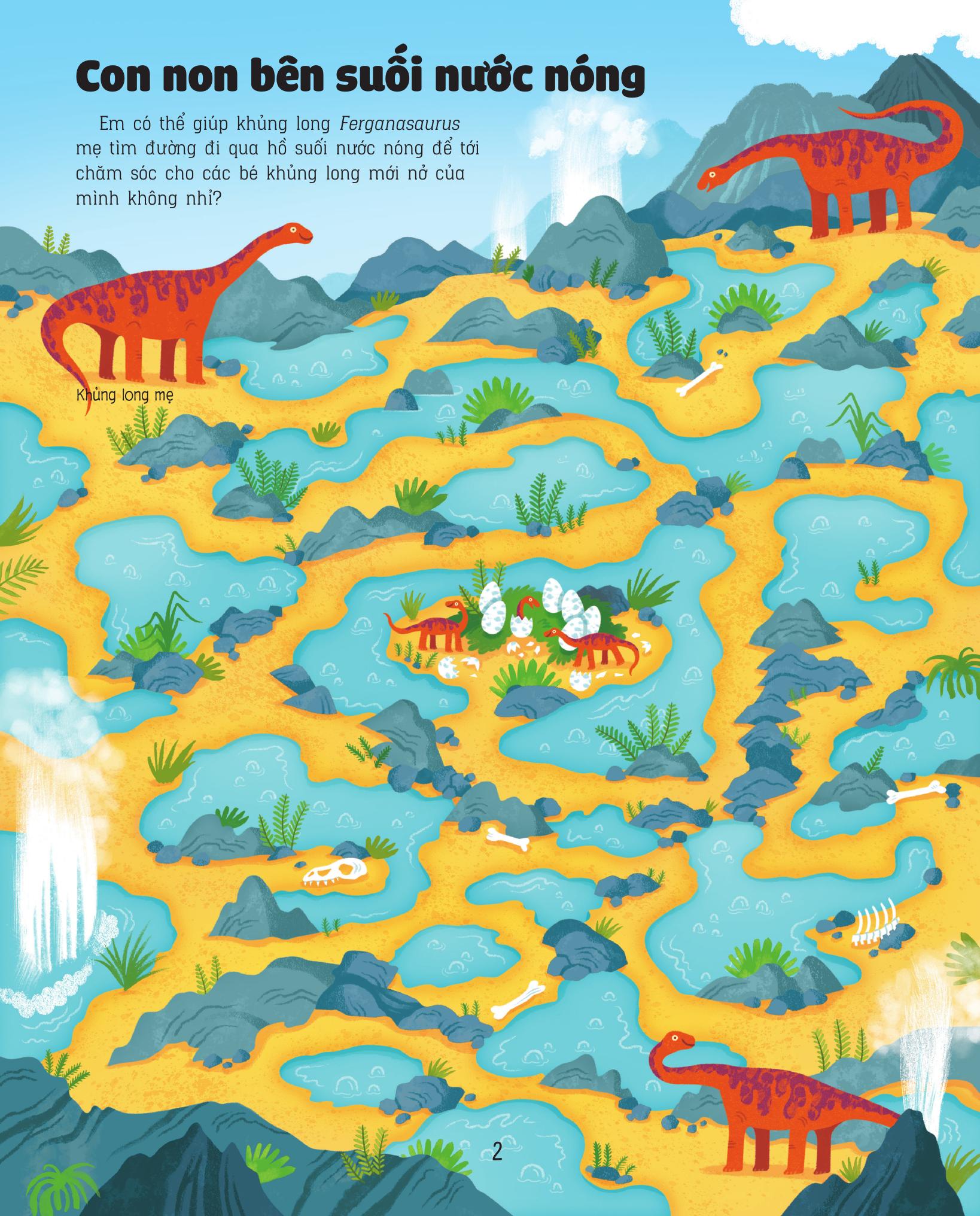 giải mã mê cung - phát triển iq - khủng long