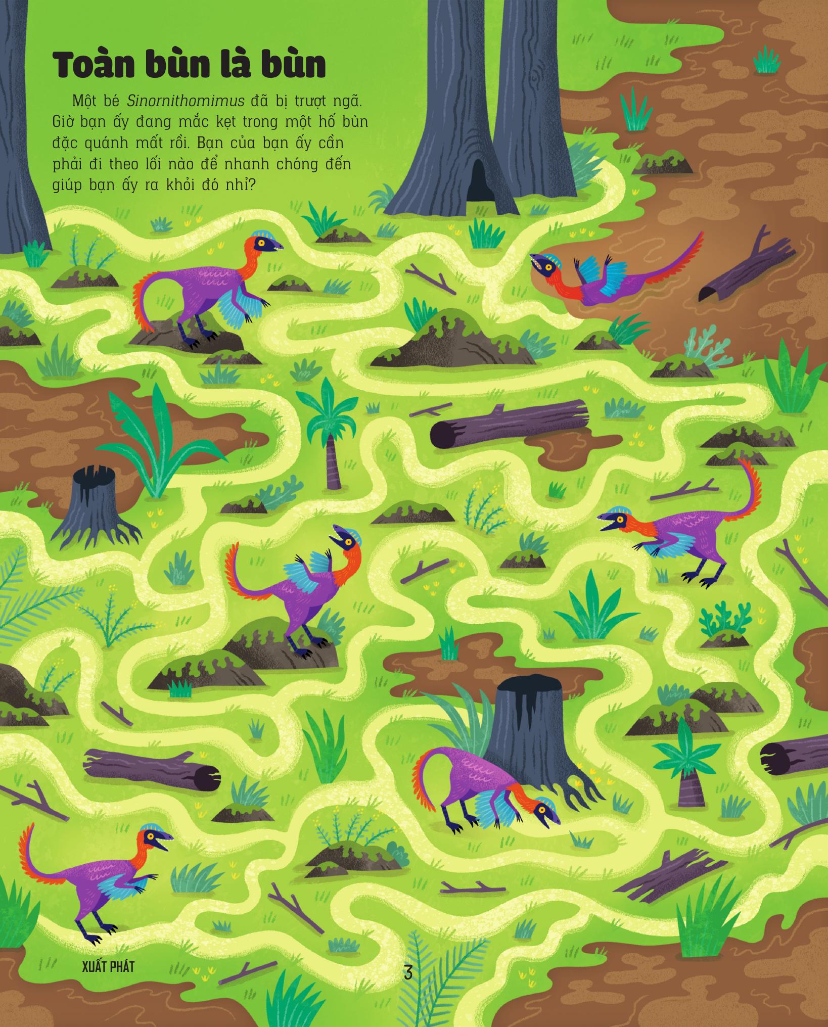 giải mã mê cung - phát triển iq - khủng long