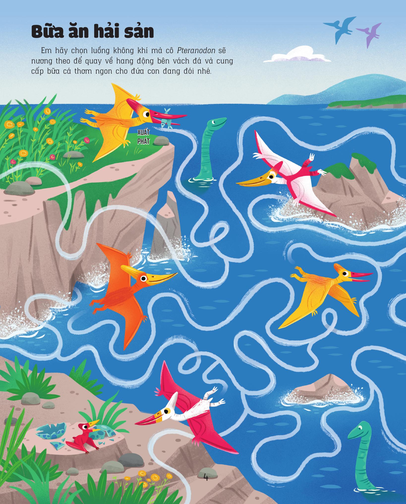 giải mã mê cung - phát triển iq - khủng long