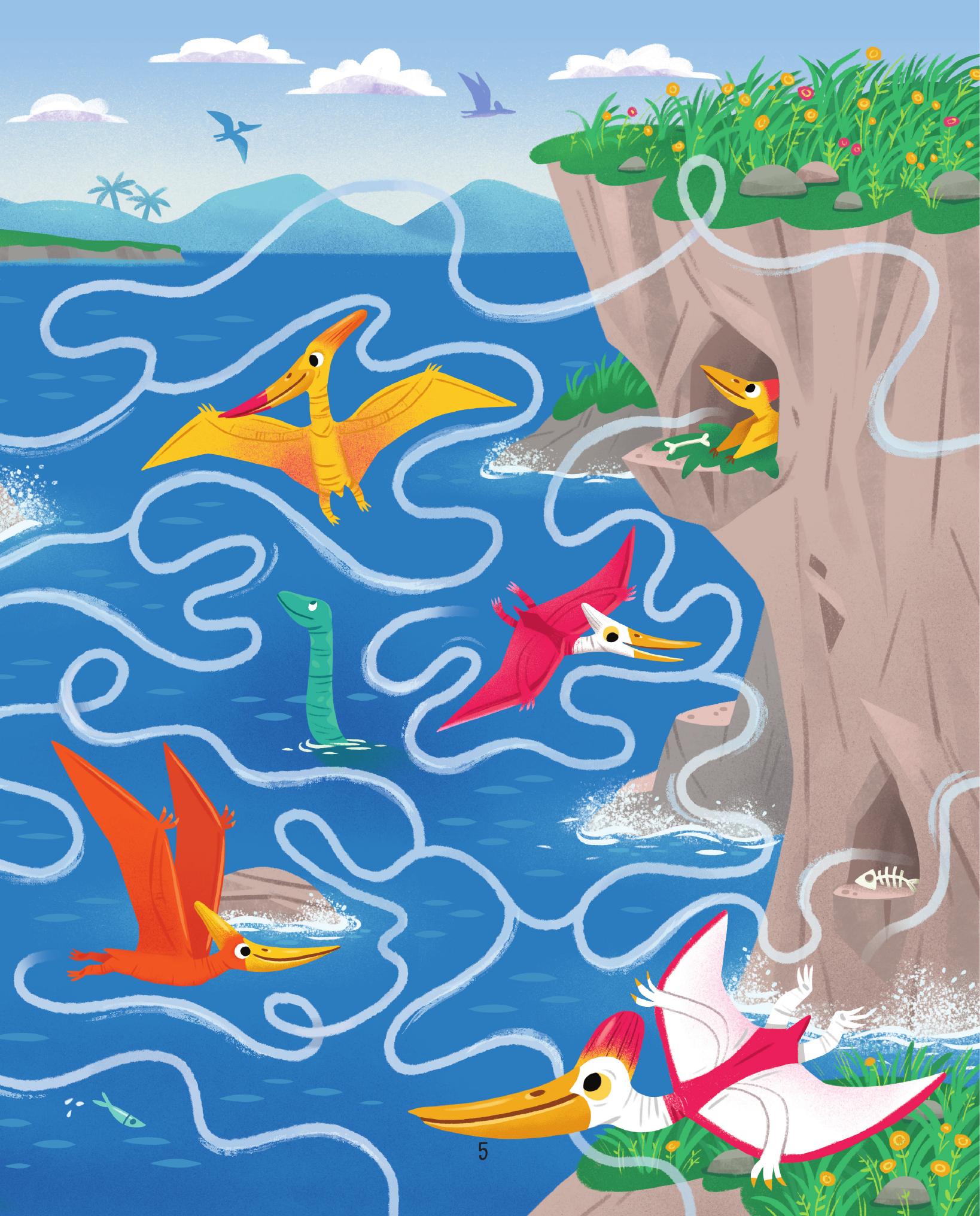 giải mã mê cung - phát triển iq - khủng long