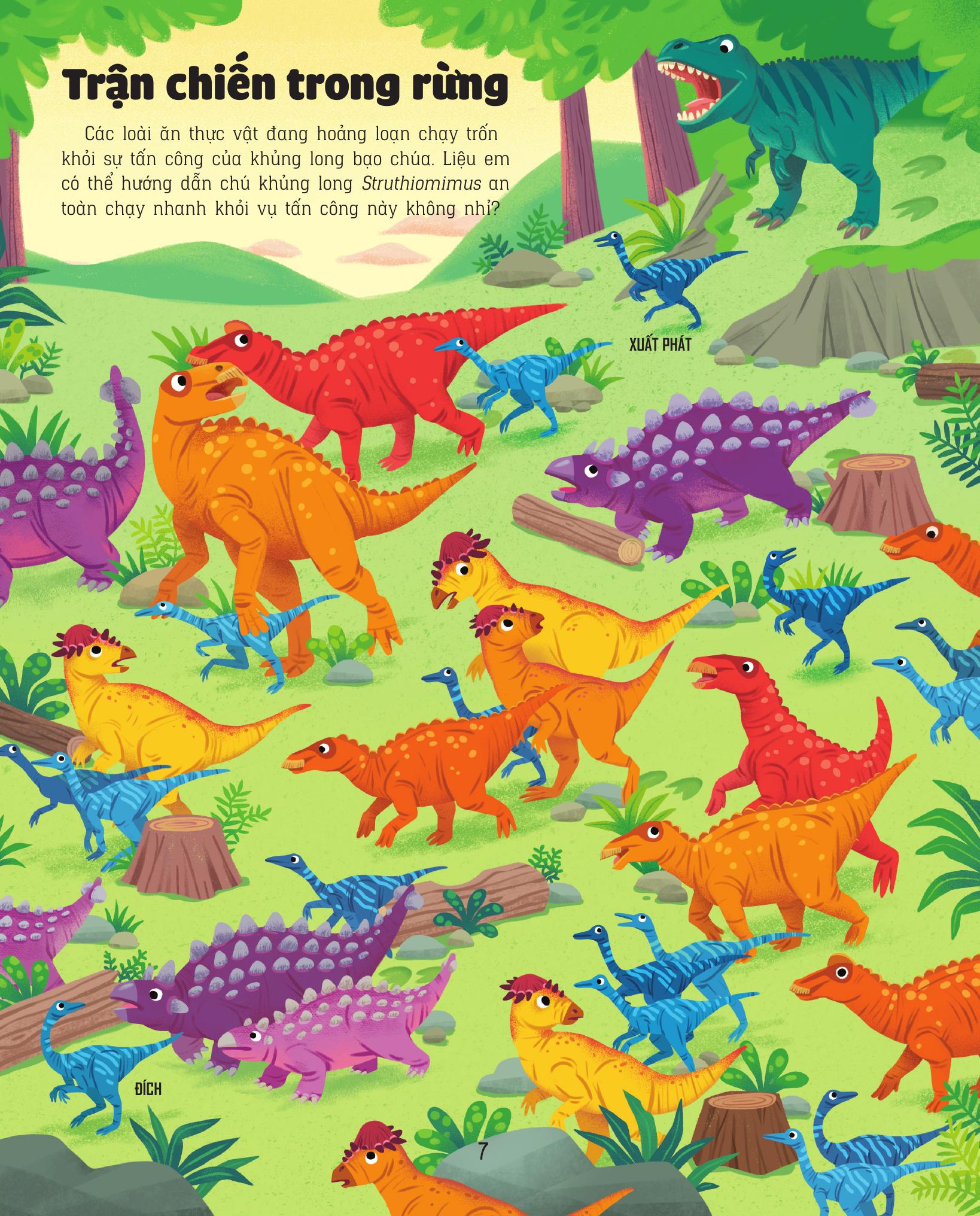 giải mã mê cung - phát triển iq - khủng long