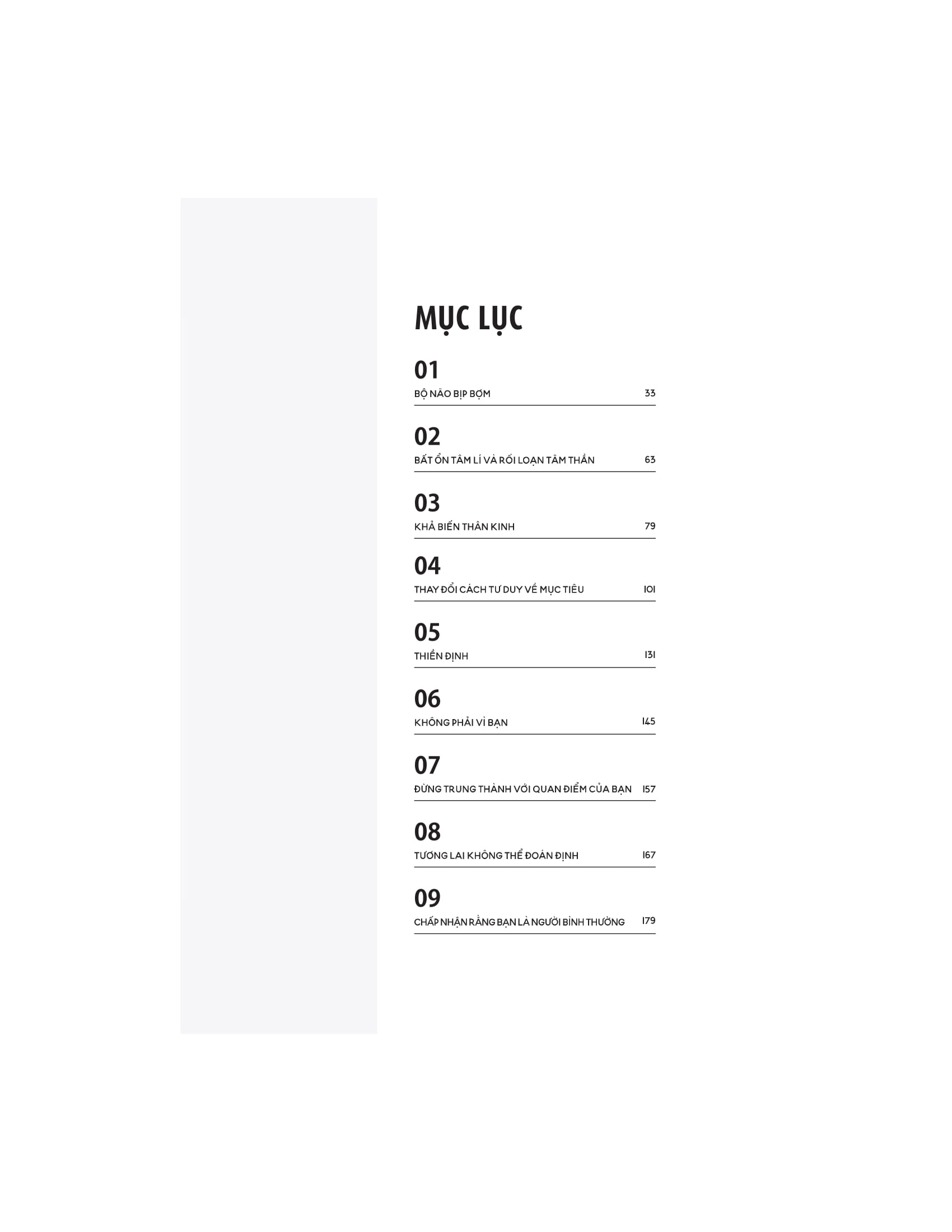 giải phóng bộ não khỏi tư duy độc hại