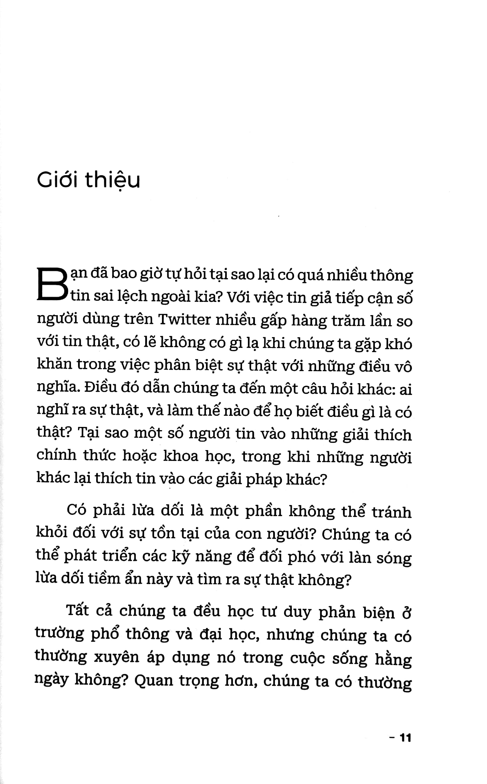giải phóng sức mạnh tư duy phản biện
