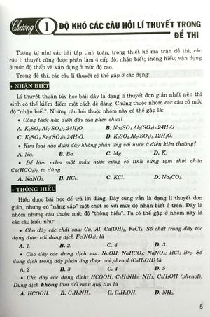 giải quyết bài tập lí thuyết khó trong đề thi thpt quốc gia môn hóa học