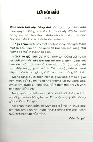 giải sách bài tập tiếng anh 4