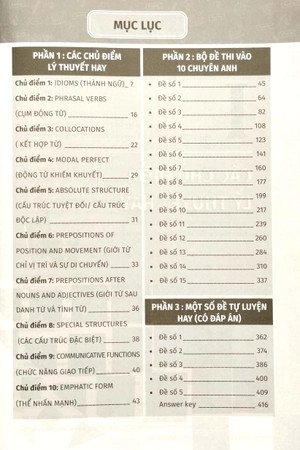 giải thích bộ đề thi vào 10 chuyên - khối chuyên anh