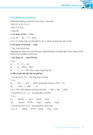 giải thích chuyên đề thi vào 10 chuyên hóa