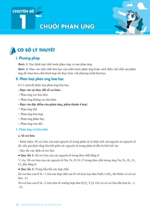 giải thích chuyên đề thi vào 10 chuyên hóa