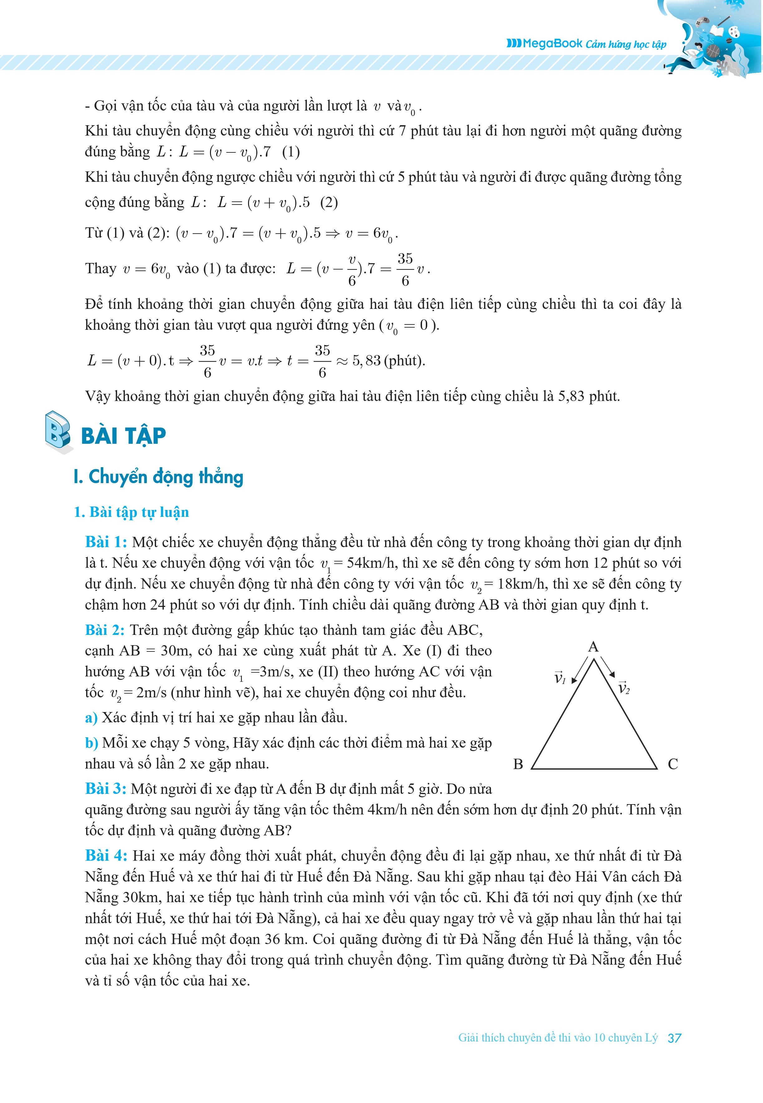 giải thích chuyên đề thi vào 10 chuyên lý