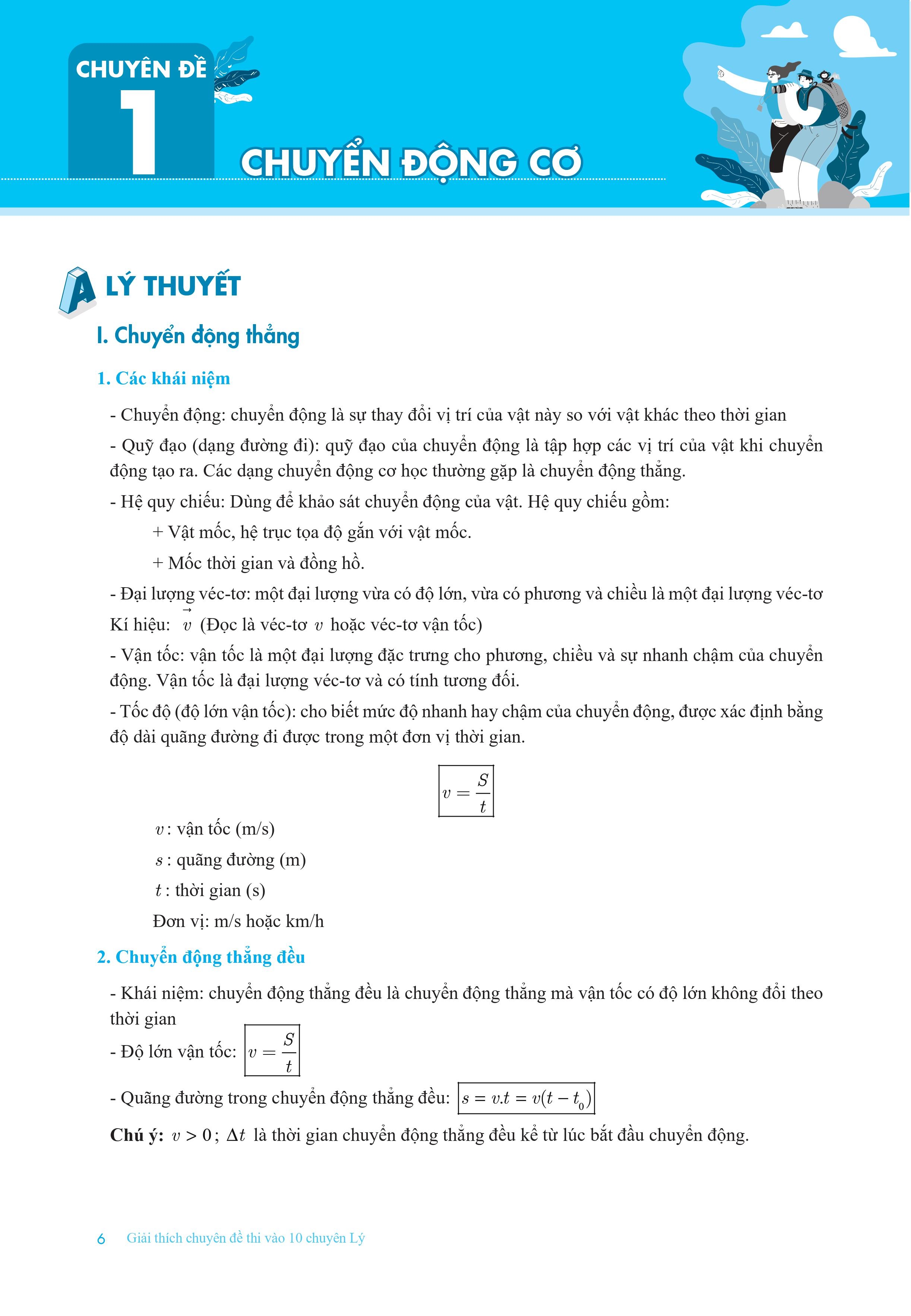 giải thích chuyên đề thi vào 10 chuyên lý