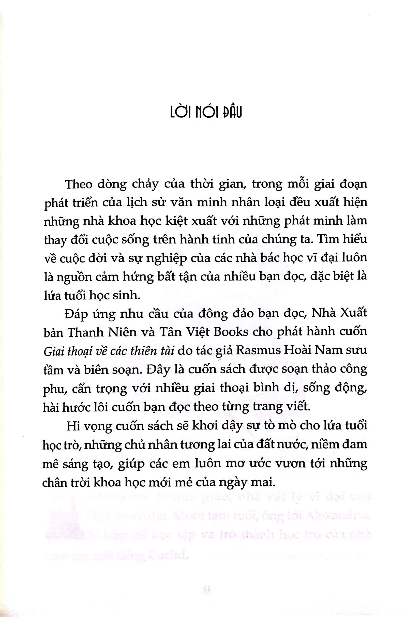giai thoại về các thiên tài - hành trình khám phá tài năng