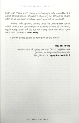 giải thoát ung thư - hành trình của bác sĩ john kelly