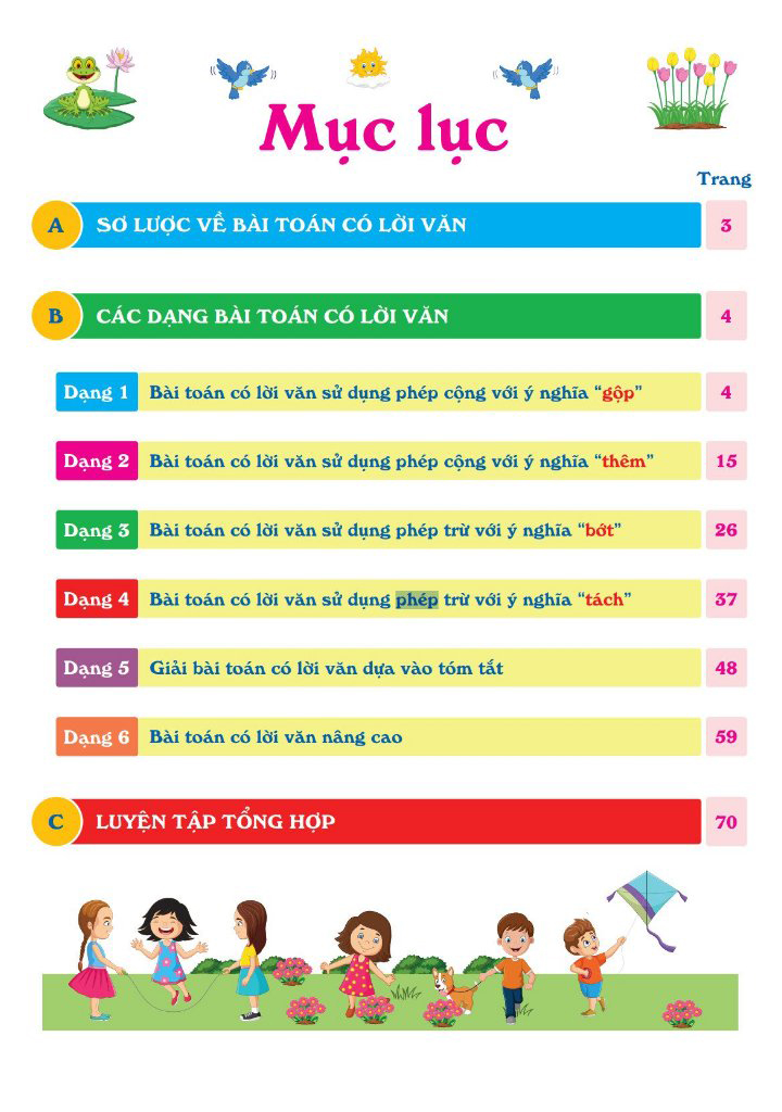 giải toán có lời văn lớp 1