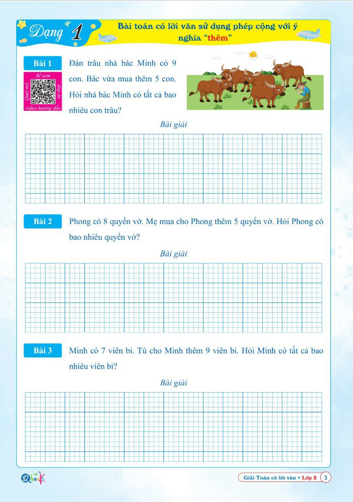 giải toán có lời văn lớp 2