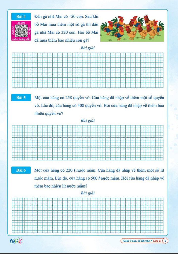 giải toán có lời văn lớp 3