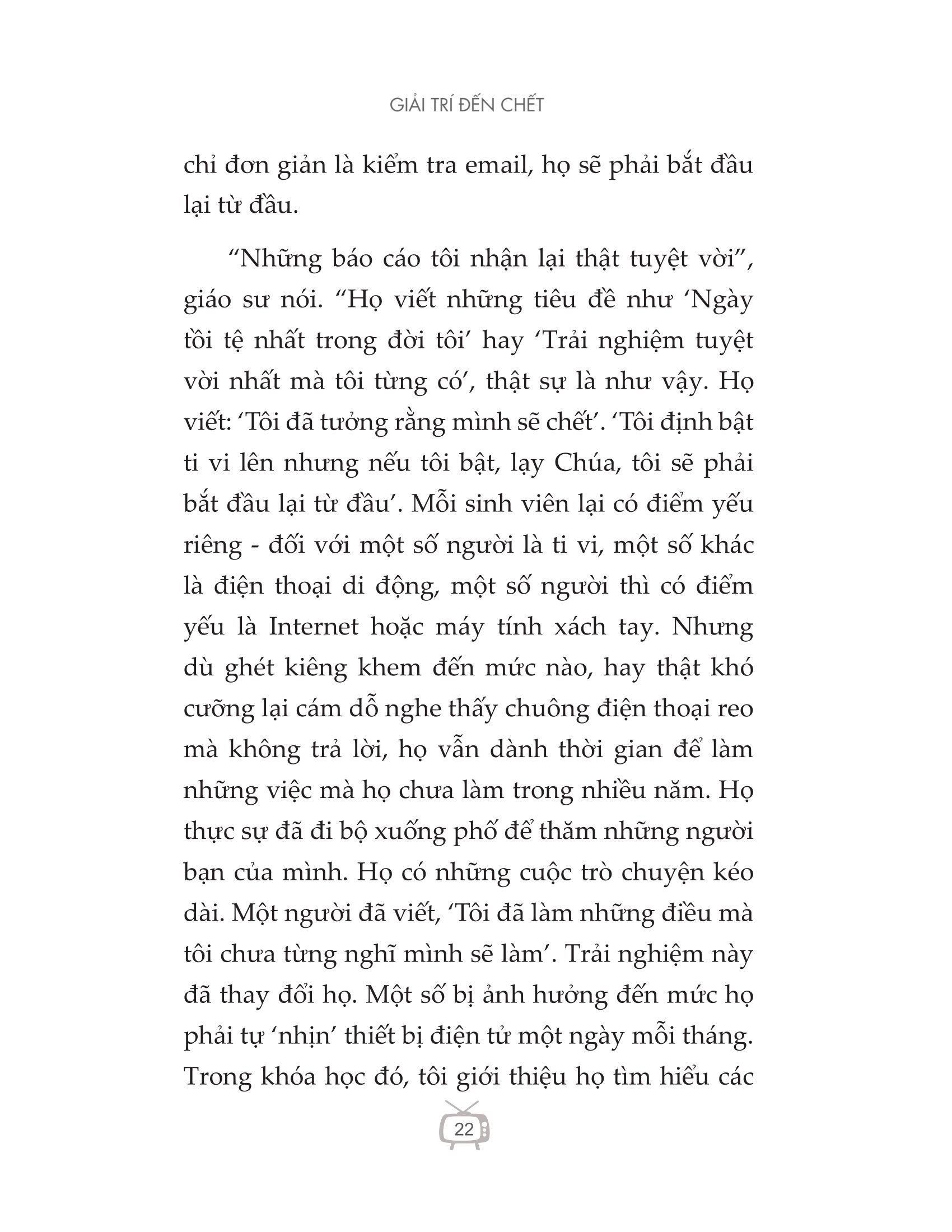 giải trí đến chết