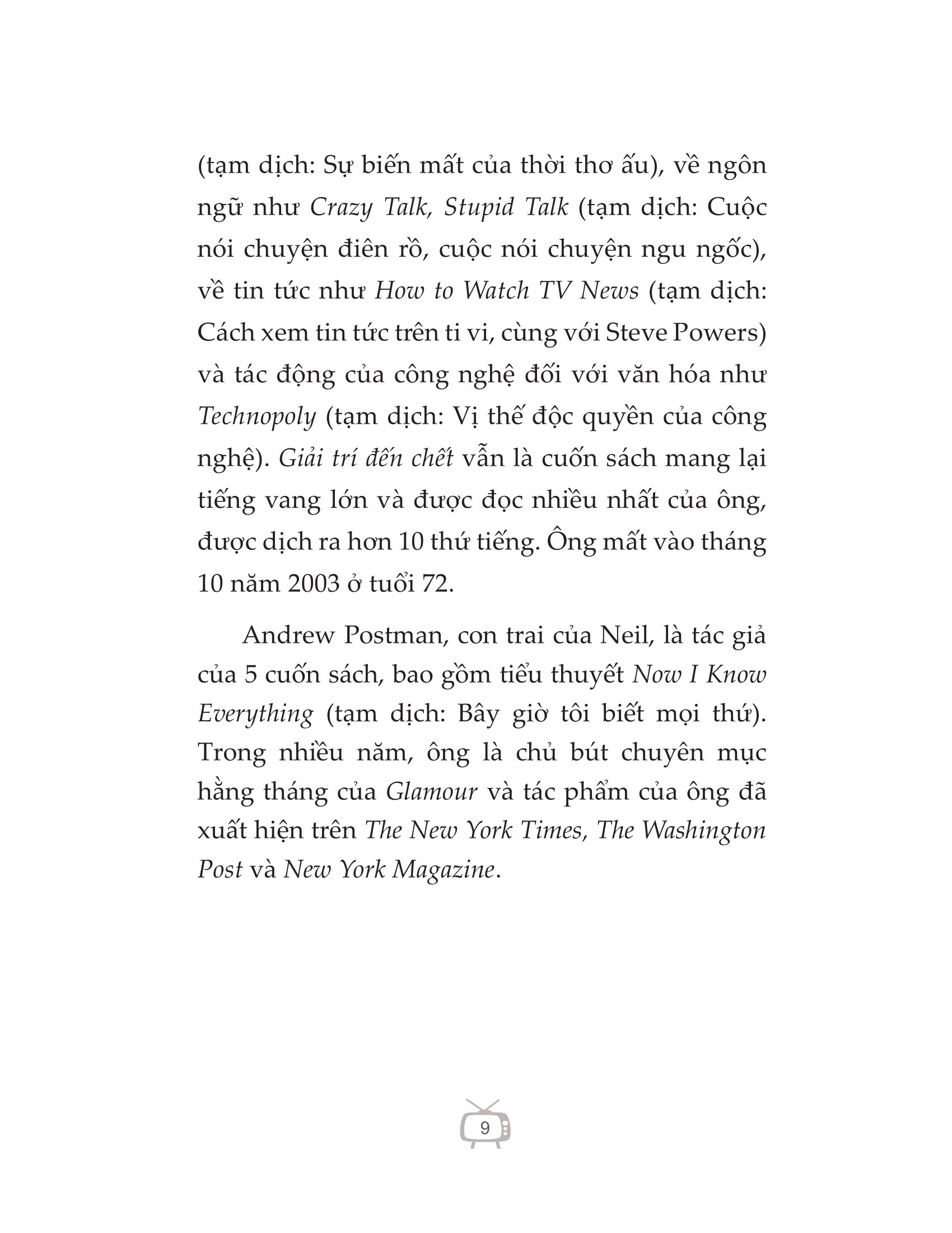 giải trí đến chết